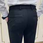 Italian Royal Black Formal Trouser For Men by ITALIAN VEGA®