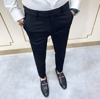 Italian Royal Black Formal Trouser For Men by ITALIAN VEGA®