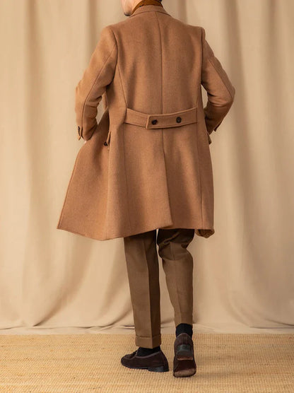 Kingsman Brown Double Breasted Over Coat by Italian Vega® (Winter Special)