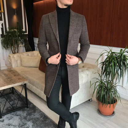 Charleston Brown Wool Blend Over Coat by Italian Vega® (Winter Special)