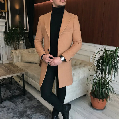 Charleston Camel Wool Blend Over Coat by Italian Vega® (Winter Special)