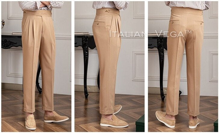 Classic Buttoned Formal Gurkha Pants by ITALIAN VEGA®