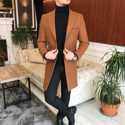 Charleston Tan Wool Blend Over Coat by Italian Vega® (Winter Special)