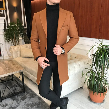 Charleston Tan Wool Blend Over Coat by Italian Vega® (Winter Special)