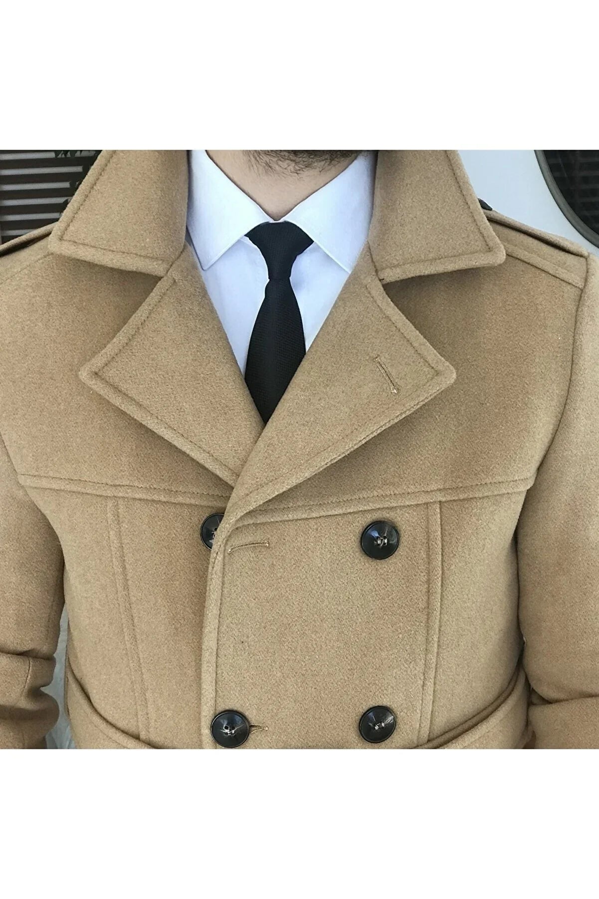 Arctic Camel Double Breasted Coat by ITALIAN VEGA®