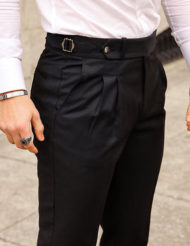 Buy Louis Philippe Black Trousers Online - 793947 | Louis Philippe