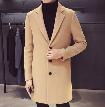 Camel Wool and Blends Trench Over Coat by ITALIAN VEGA® (Winter Special)
