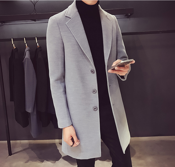 Grey coat men best sale