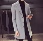 Light Grey Wool and Blends Trench Over Coat by ITALIAN VEGA® (Winter Special)