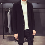 Black Wool and Blends Trench Over Coat by ITALIAN VEGA® (Winter Special)