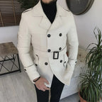 Arctic Beige Double Breasted Over Coat by ITALIAN VEGA® (Winter Special)