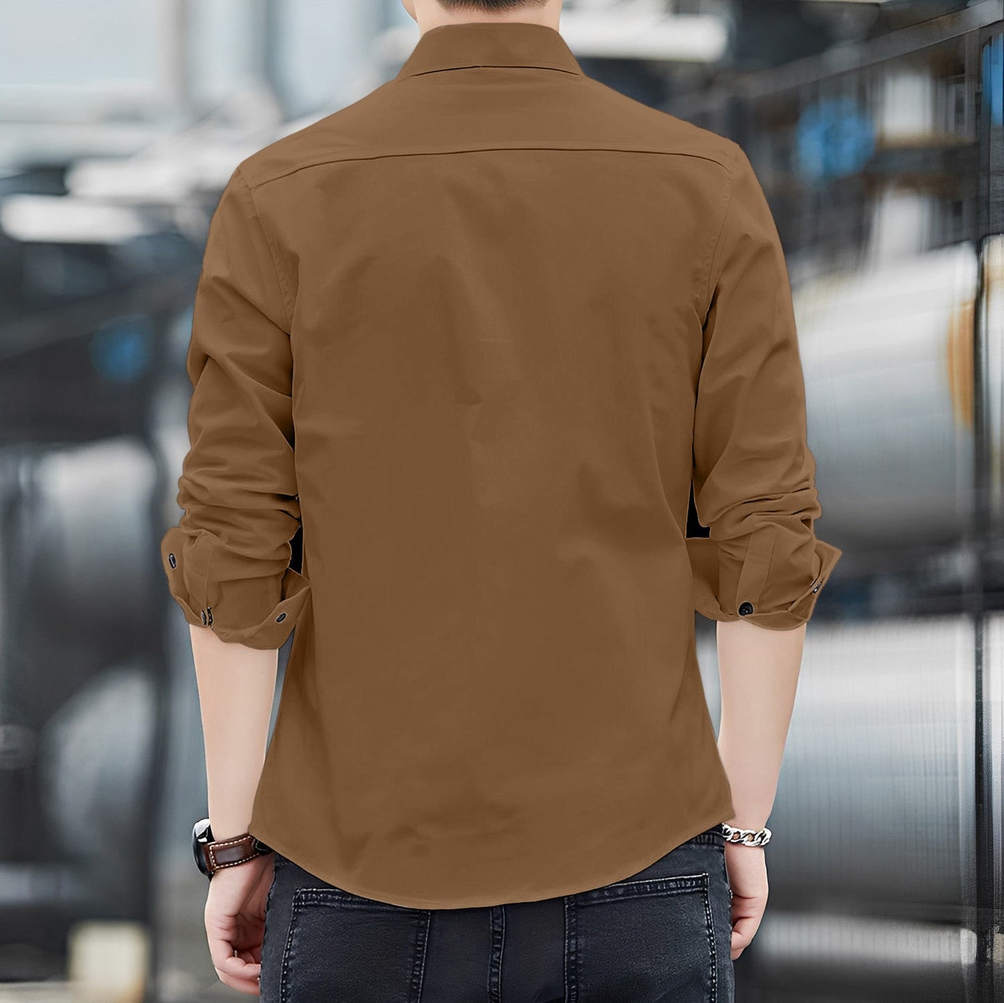 Italian Style Premium RFD Brown Shirt by Italian Vega®