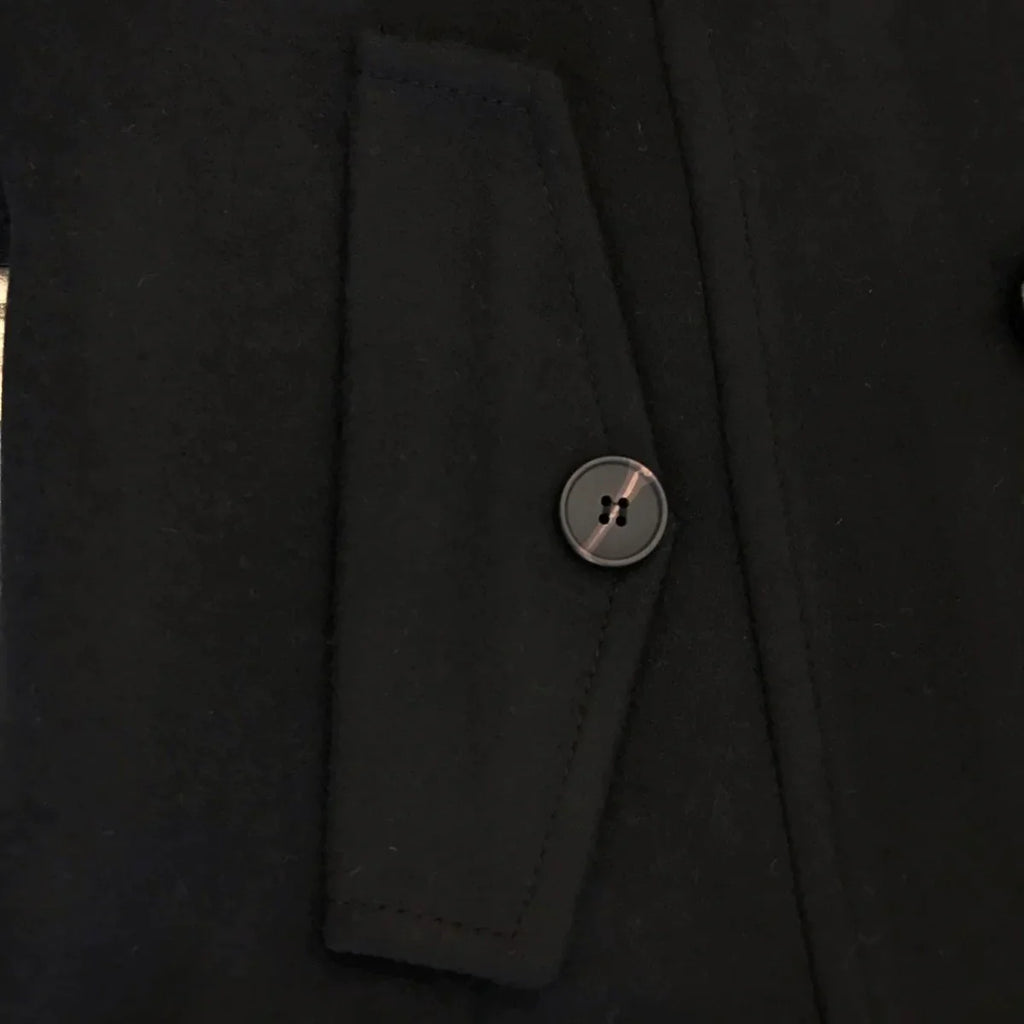 Arctic Black Double Breasted Over Coat by ITALIAN VEGA® (Winter Special)
