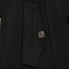 Arctic Black Double Breasted Over Coat by ITALIAN VEGA® (Winter Special)