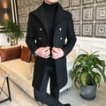 Alaska Black Double Breasted Over Coat by ITALIAN VEGA® (Winter Special)