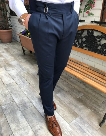 Zara Man Lycra Buckle Pants for Men » Buy online from