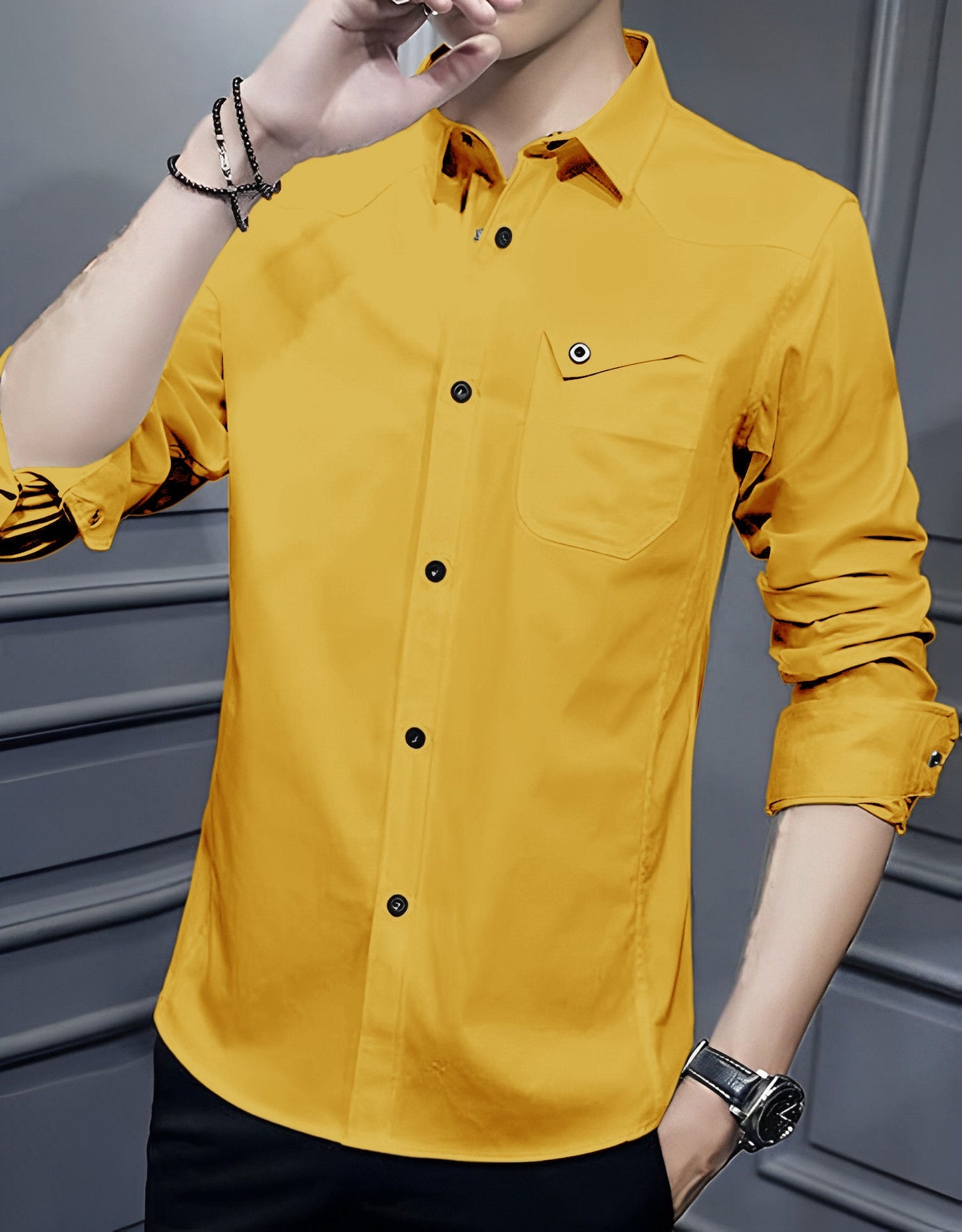 Italian Style Premium RFD Mustard Shirt by Italian Vega®